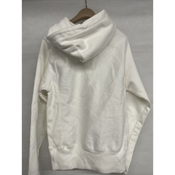 NEW xs as is WHITE CHAMPION REVERSE WEAVE HOODIE Sleeve LOGO thick fabric - Picture 5 of 7
